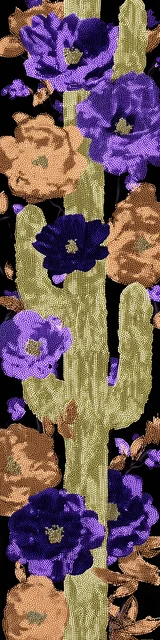 Free cactus bookmark featuring a dark theme cactus design